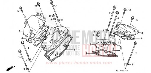 COUVERCLE DE CULASSE (VT1100CS/CT) VT1100CS de 1995